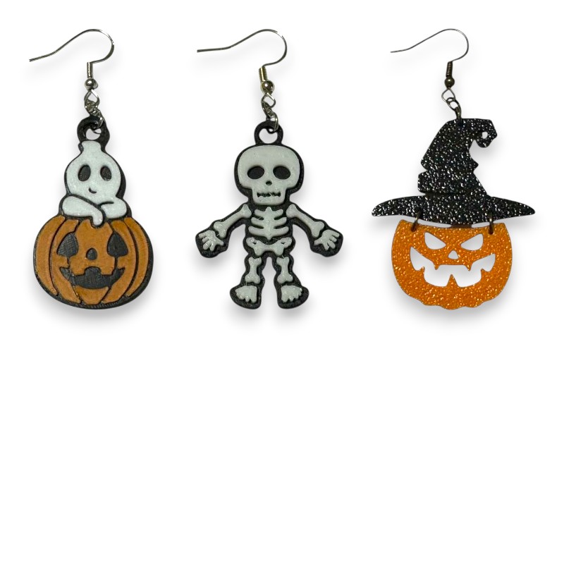 3D Printed Halloween Earrings